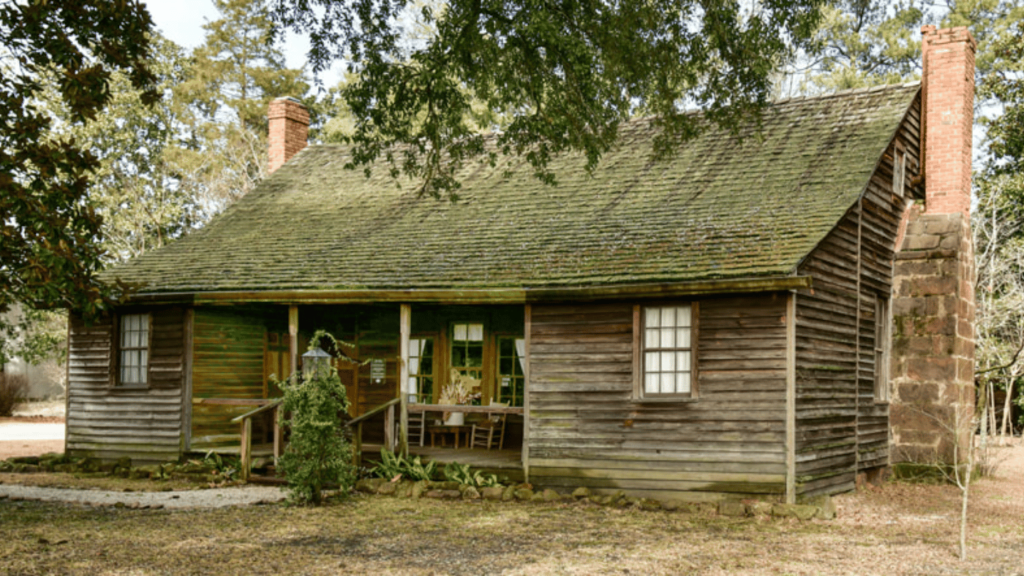 Historic Shaw House with period furnishings