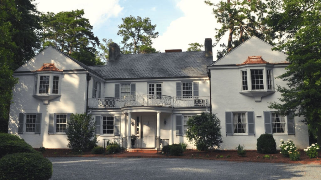 Exterior of a grand historic home