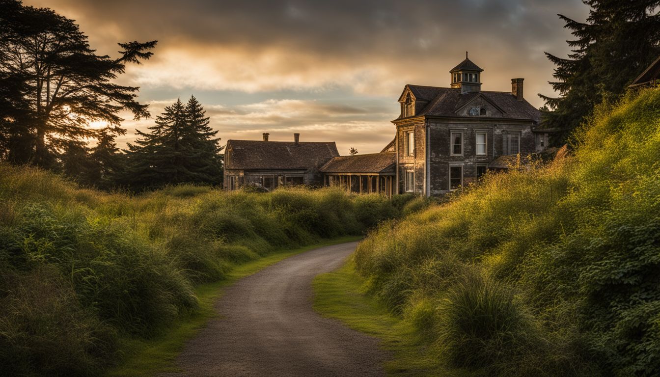 Things To Do In Port Townsend Washington - A scenic view of Fort Worden State Park with historic architecture and lush surroundings in a bustling atmosphere.