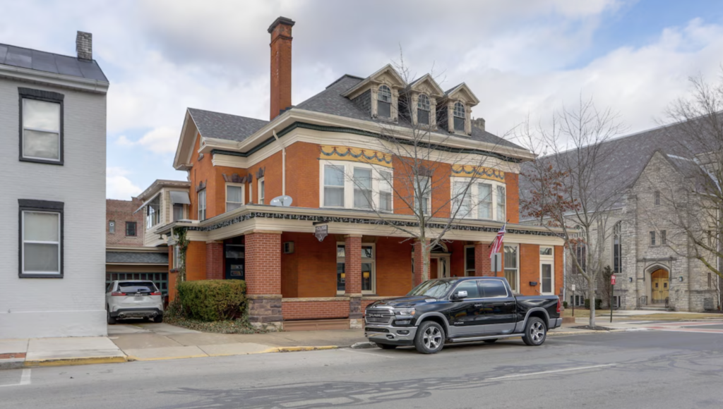 Exterior of a charming historic home in downtown Tiffin