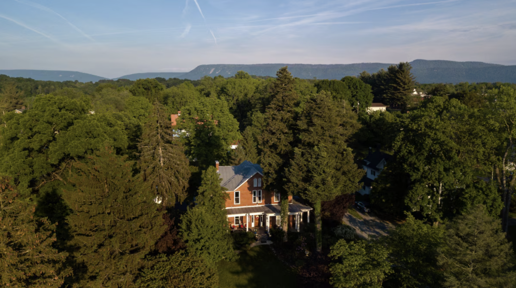 Charming exterior of a historic bed and breakfast