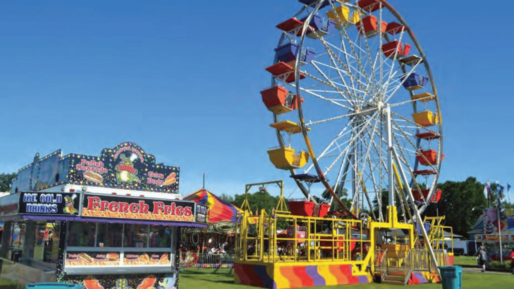 Scene from a fair at the Waseca County Fairgrounds