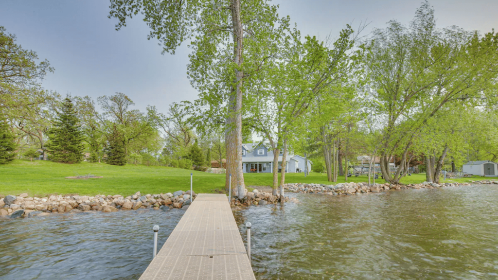 View of the Waterville home from Tetonka Lake