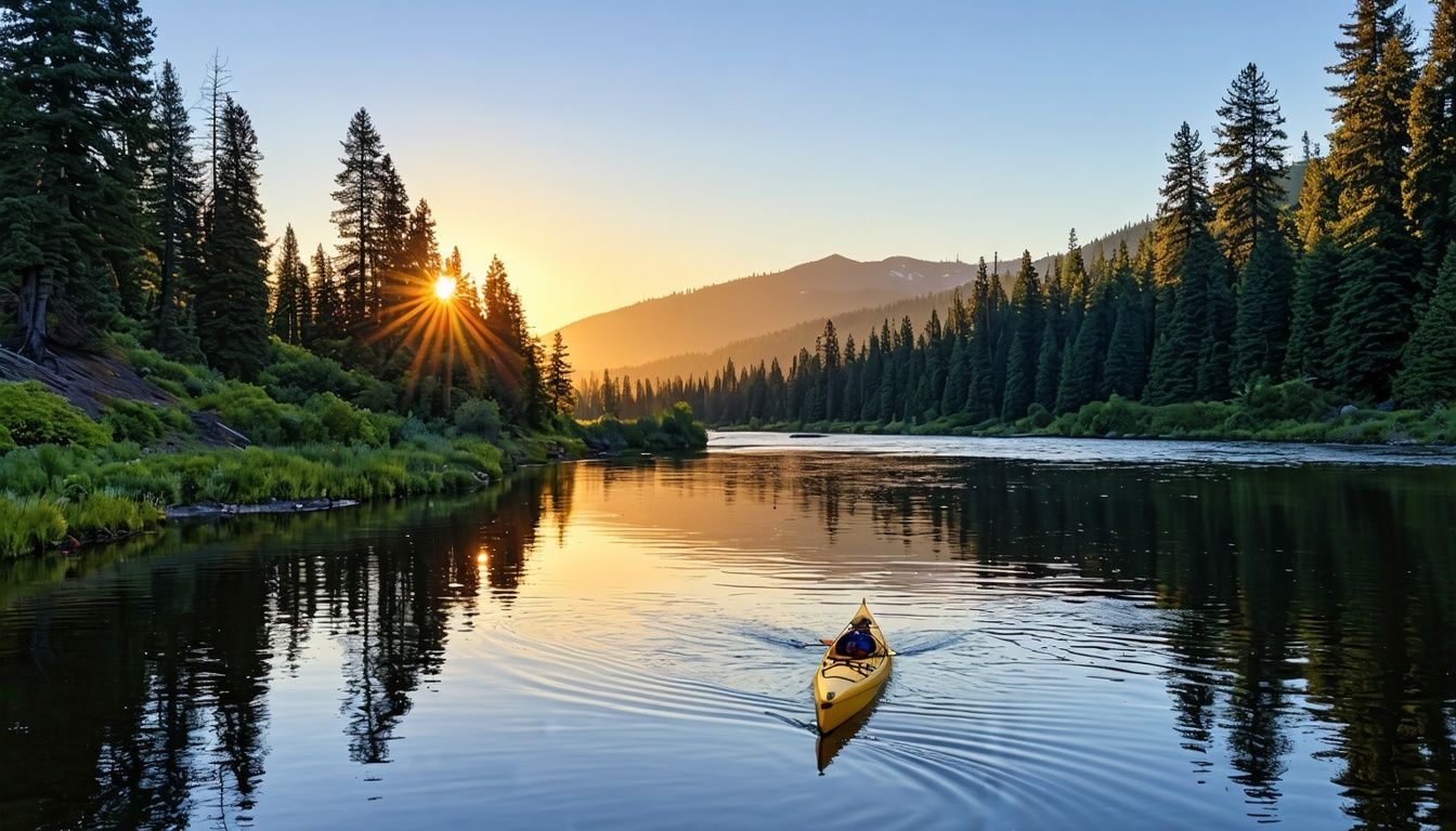 Things To Do In Deschutes River Woods Oregon - A tranquil evening kayak ride along the Deschutes River surrounded by nature's beauty.